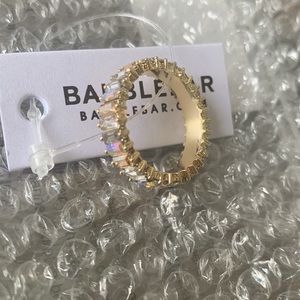 NWT - Mini Alidia Ring - Greige & Gold - Sz 7